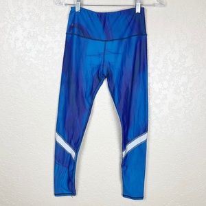 Nux blue full length leggings